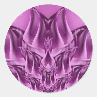 Fractal Lotus Flower Abstract Ronde Sticker