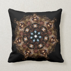 Fractal Machine ElvesAlien Mandala Psychedelic Art Kussen