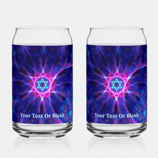 Fractal Magen Bet Blikvorm Glas (Voorkant)