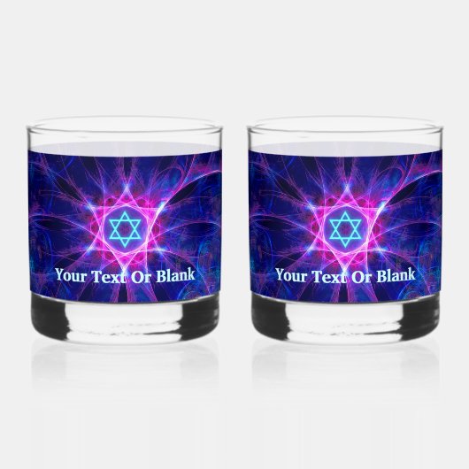 Fractal Magen Bet Whisky Glas (Voorkant)