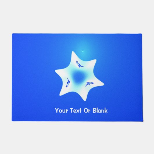 Fractal Magen Lavan (White Star) Deurmat (Voorkant)