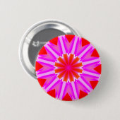 Fractal Mandala - 04 Ronde Button 5,7 Cm (Voorkant /achterkant)