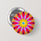 Fractal Mandala - 09 Ronde Button 5,7 Cm (Voorkant /achterkant)