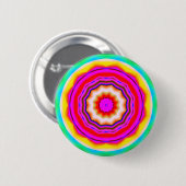 Fractal Mandala - 14 Ronde Button 5,7 Cm (Voorkant /achterkant)