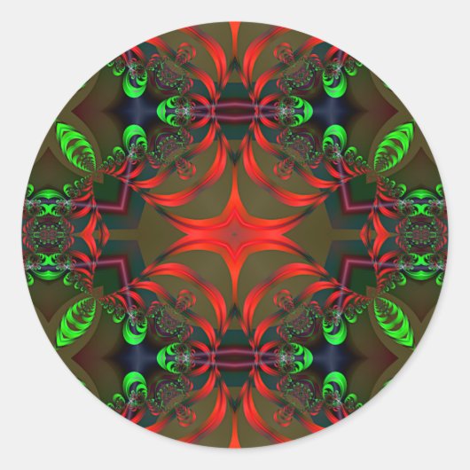 Fractal Mandala 1 - Sticker (Voorkant)