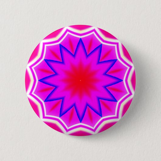 Fractal Mandala - 21 Ronde Button 5,7 Cm (Voorkant)