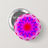 Fractal Mandala - 21 Ronde Button 5,7 Cm (Voorkant /achterkant)