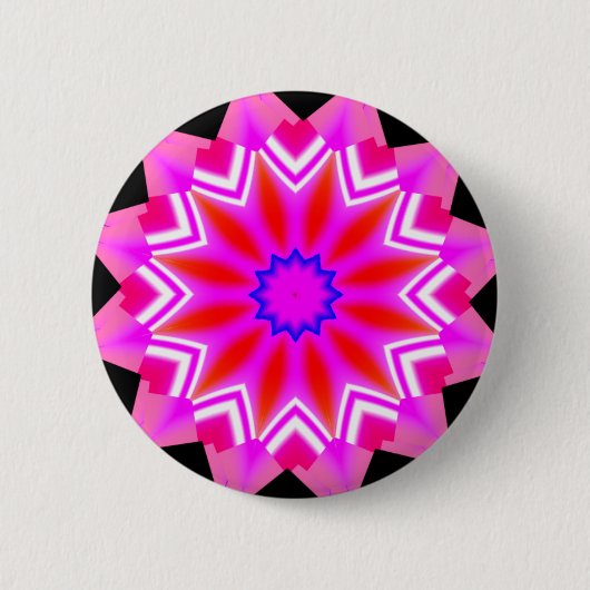 Fractal Mandala - 22 Ronde Button 5,7 Cm (Voorkant)