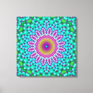 Fractal Mandala 3 Canvas Afdruk