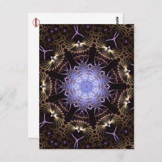 Fractal Mandala #65 Briefkaart (Voorkant / Achterkant)