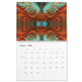 Fractal Mandala Artistry 12 maanden wandkalender Kalender (Mar 2026)