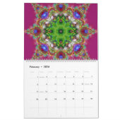 Fractal Mandala Artistry 12 maanden wandkalender Kalender (Feb 2026)