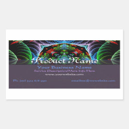 Fractal Mandala Arts Product Label Sticker