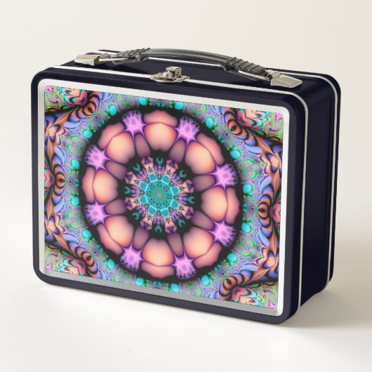 Fractal Mandala Floral Psychedelic (Voorkant)
