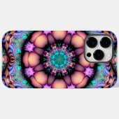 Fractal Mandala Floral Psychedelic Art Case-Mate iPhone Case (Achterkant (horizontaal))