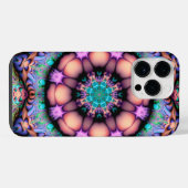 Fractal Mandala Floral Psychedelic Art iPhone Hoesje (Achterkant horizontaal)