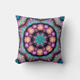 Fractal Mandala Floral Psychedelic Art Kussen