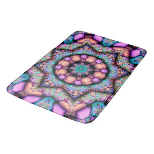 Fractal Mandala Floral Psychedelic Badmat