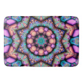 Fractal Mandala Floral Psychedelic Badmat (Voorkant)