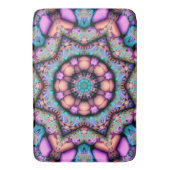 Fractal Mandala Floral Psychedelic Badmat (Voorkant Verticaal)