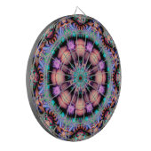 Fractal Mandala Floral Psychedelic Dartbord (Voorkant Links)