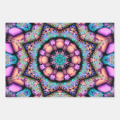 Fractal Mandala Floral Psychedelic Inpakpapier Vel (Voorkant)