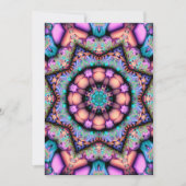Fractal Mandala Floral Psychedelic Kaart (Voorkant)