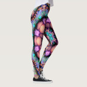 Fractal Mandala Floral Psychedelic Leggings (Rechts)