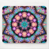 Fractal Mandala Floral Psychedelic Muismat (Voorkant)