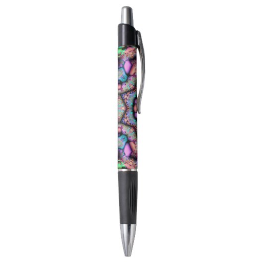 Fractal Mandala Floral Psychedelic Pen (Achterkant (Verticaal))