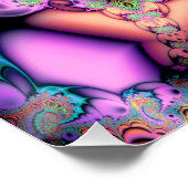 Fractal Mandala Floral Psychedelic Perfect Poster (Hoek)