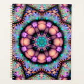 Fractal Mandala Floral Psychedelic Planner (Voorkant)
