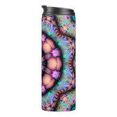Fractal Mandala Floral Psychedelic Thermosbeker (Geroteerd rechts)