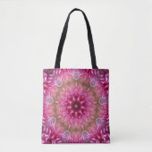 Fractal Mandala Floral Psychedelic Tote Bag (Voorkant)