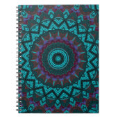 Fractal Mandala Geometric Circle Southwestern Notitieboek (Voorkant)