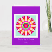 Fractal Mandala - Haal snel weer goed Kaart (Achterkant)