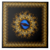 Fractal mandala king's oog tegeltje (Voorkant)