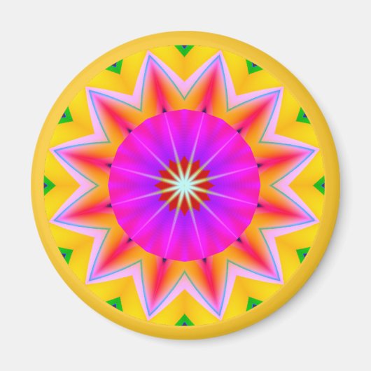 Fractal Mandala Magneet (Voorkant)