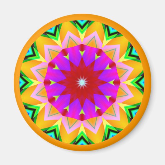 Fractal Mandala Magneet (Voorkant)