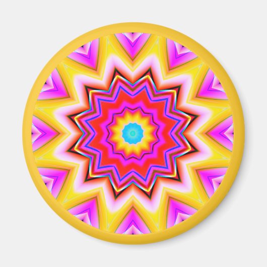 Fractal Mandala Magneet (Voorkant)