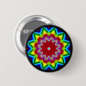 Fractal Mandala Ronde Button 5,7 Cm (Voorkant /achterkant)
