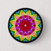 Fractal Mandala Ronde Button 5,7 Cm (Voorkant)