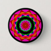 Fractal Mandala Ronde Button 5,7 Cm (Voorkant)