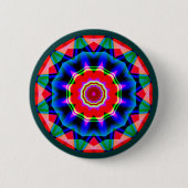 Fractal Mandala Ronde Button 5,7 Cm (Voorkant)