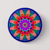 Fractal Mandala Ronde Button 5,7 Cm (Voorkant)