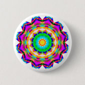 Fractal Mandala Ronde Button 5,7 Cm (Voorkant)