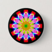 Fractal Mandala Ronde Button 5,7 Cm (Voorkant)