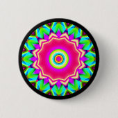 Fractal Mandala Ronde Button 5,7 Cm (Voorkant)