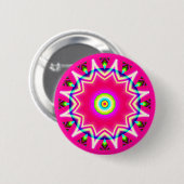 Fractal Mandala Ronde Button 5,7 Cm (Voorkant /achterkant)
