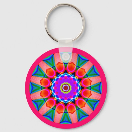 Fractal Mandala Sleutelhanger (Voorkant)